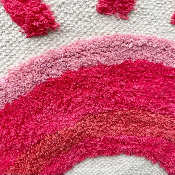 Rainbow woven hanging tapestry - Picture 2 of 4